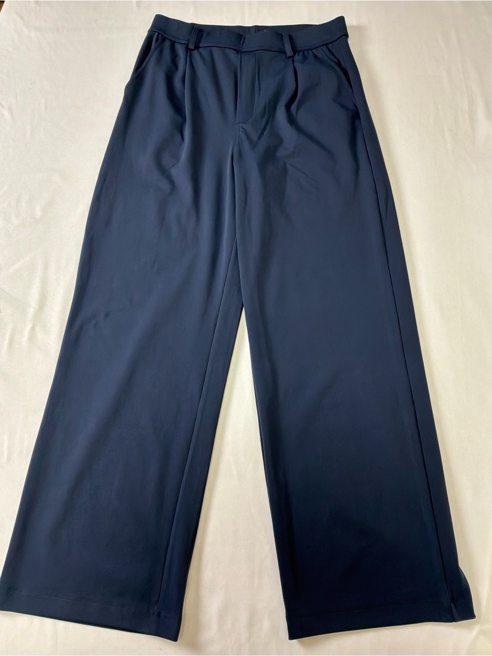 Wide Leg Navy Dress Pants
